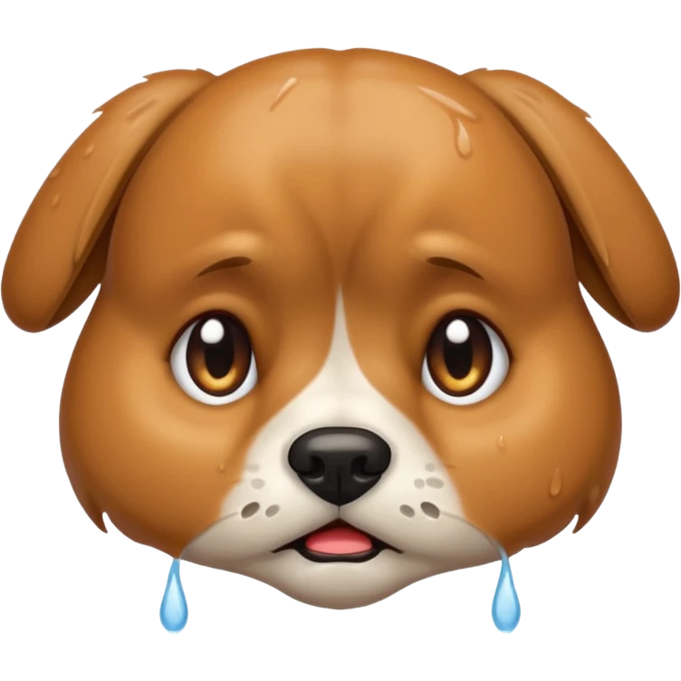 dog crying emoji