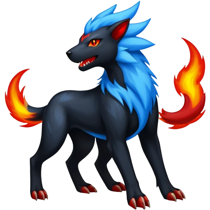 Luxray-Manectric-Houndoom-Pokémon-Fakémon-hybrid-creature emoji