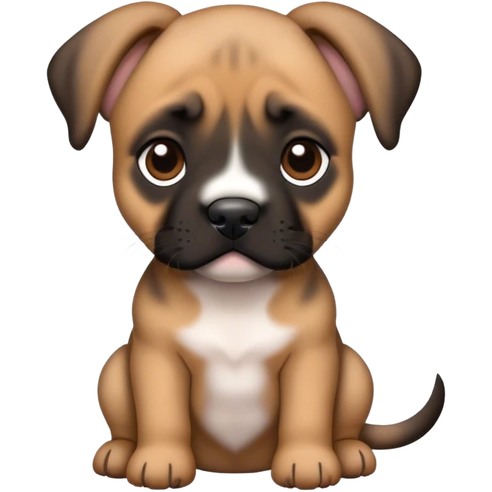 Preso Canario Puppy brown and black colored emoji