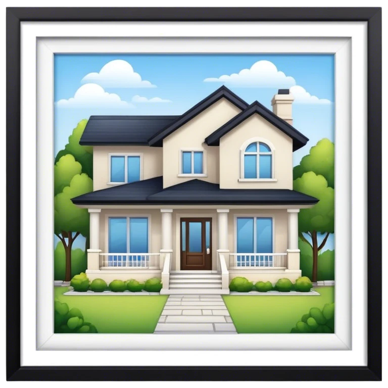 Modern style house emoji