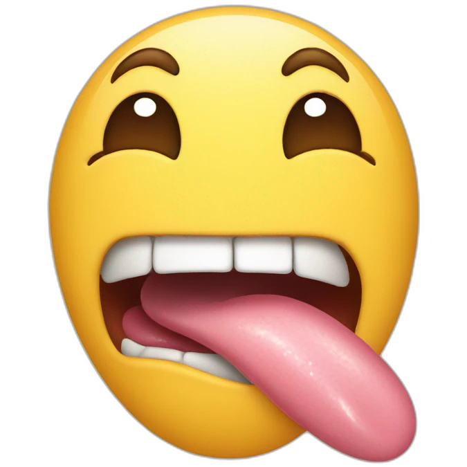 licking tongue emoji