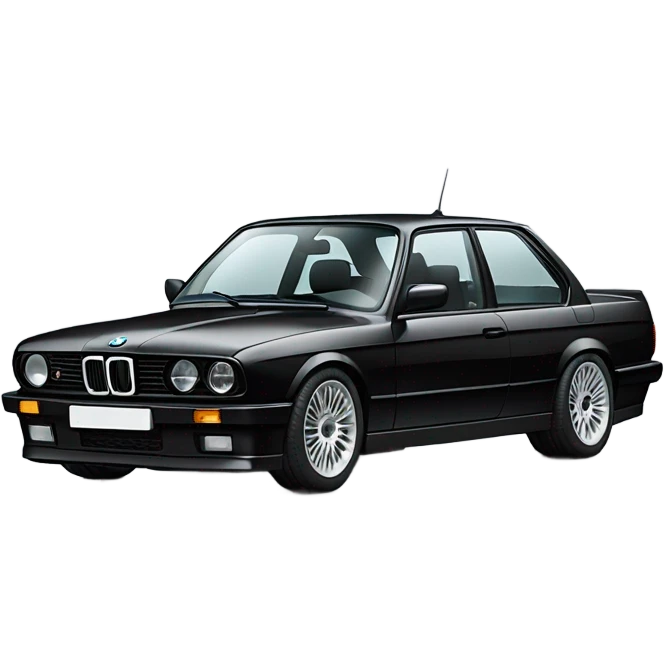 black bmw e30 emoji