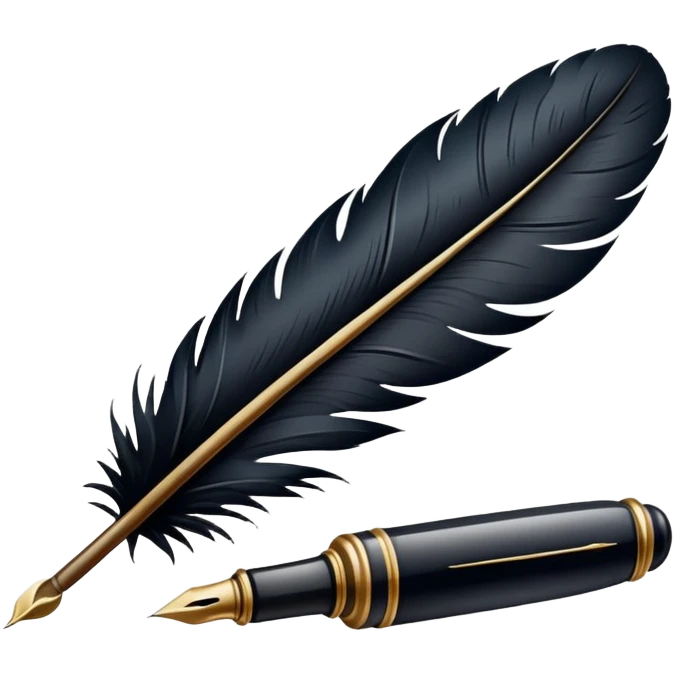 Quill and ink emoji