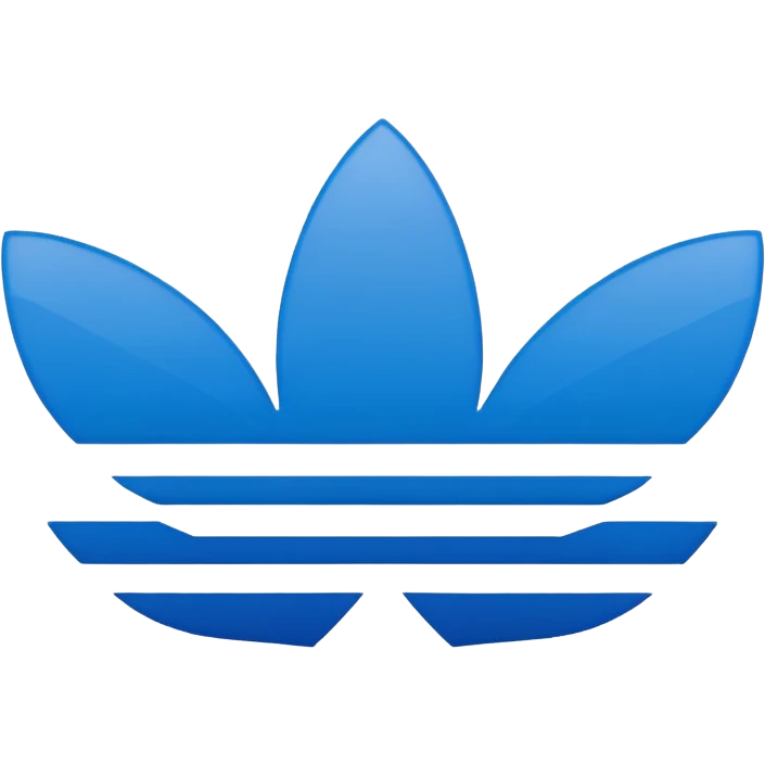 Adidas logo in blue color emoji