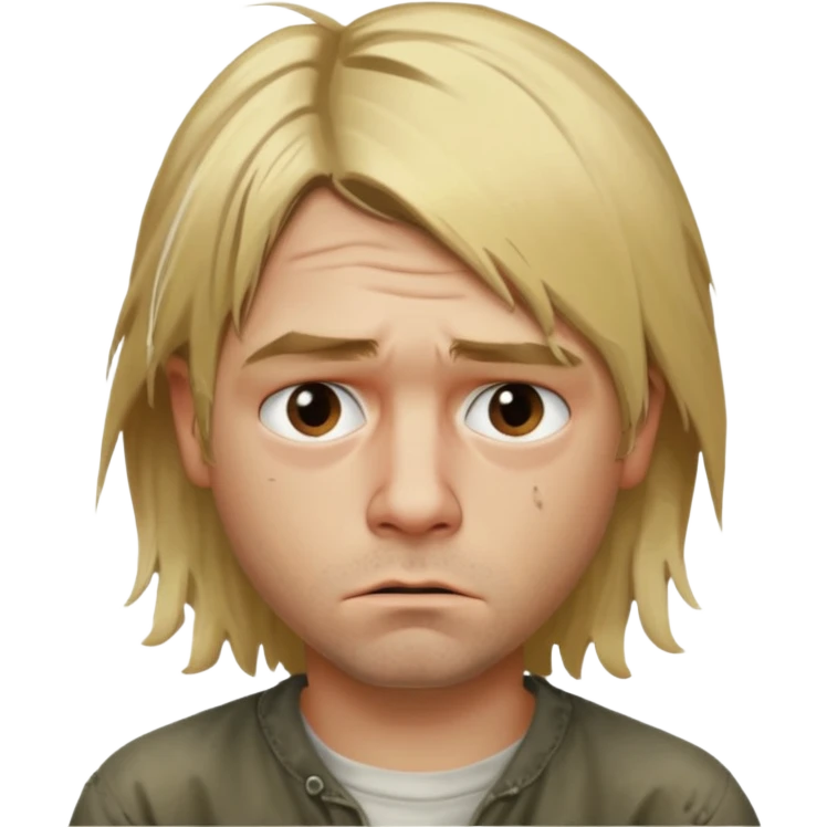 kurt cobain face emoji