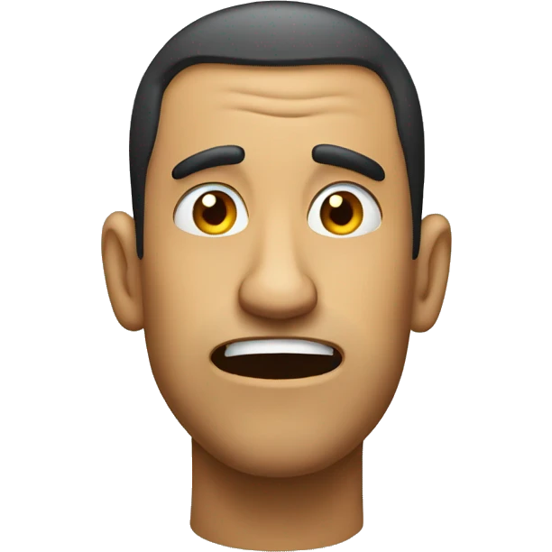 Sarcastic  face emoji