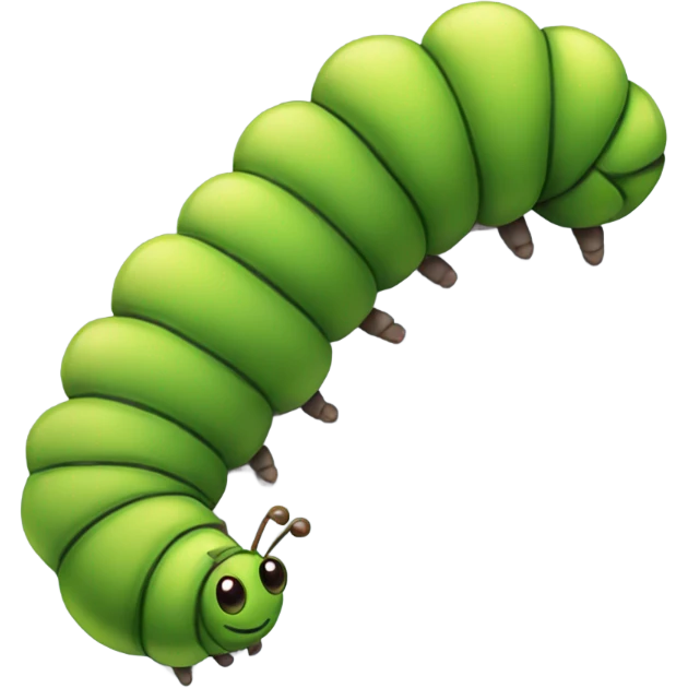 Long caterpillar emoji