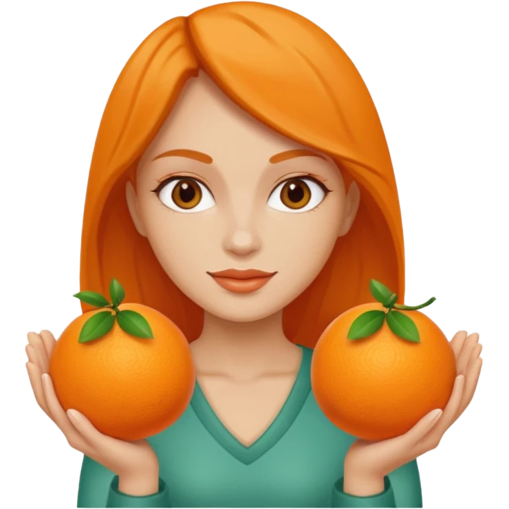 👱‍♀️🍊🍊 emoji