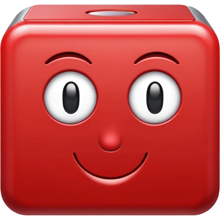 Boxy red emoji