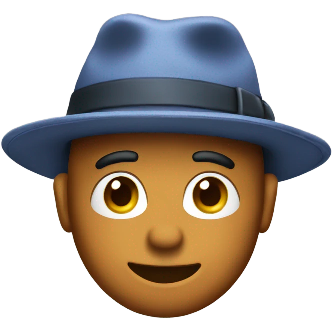 Doug wearing a hat emoji