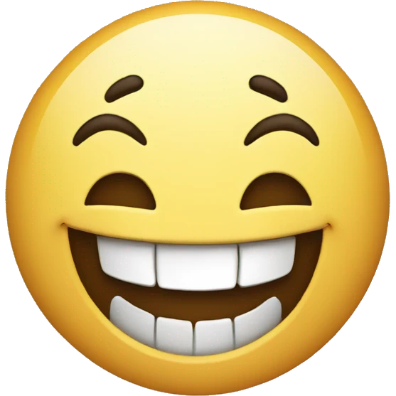 Out of control happy smile emoji