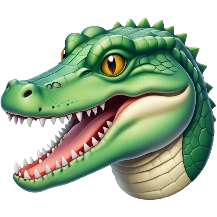 pale gholstly,  vicious alligator, deadly emoji