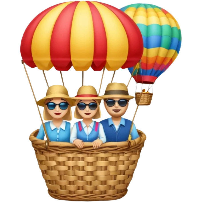 Passeio de balao emoji