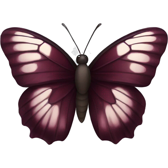 Dark maroon butterfly  emoji