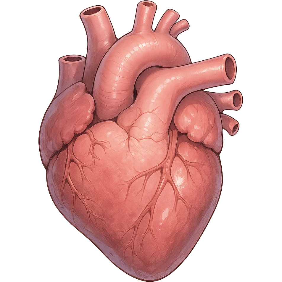realistic anime heart, detailed shading, glossy highlights, soft pink and red tones, subtle texture emoji