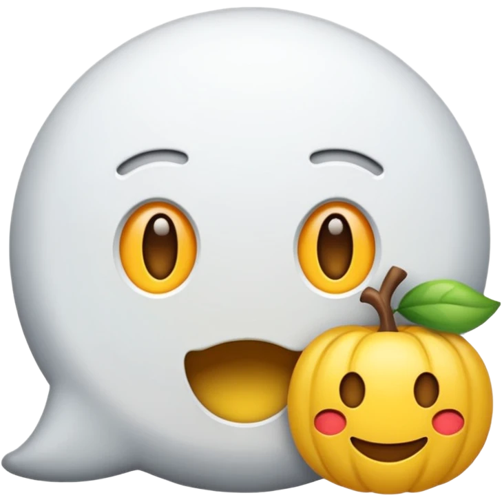 Белый Бумбокс с неоновыми колонками emoji