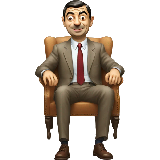 mr bean Sit IN Chair emoji