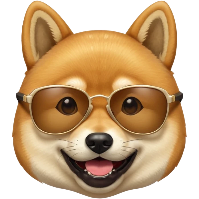 Shiba Jasper with sunglasses  emoji