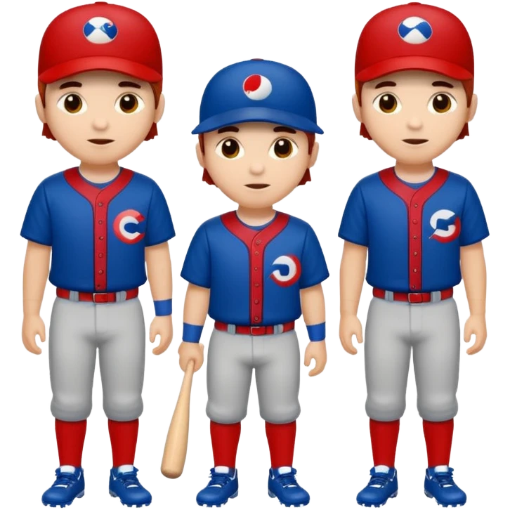 quiero dos equipos enemigos de baseball  emoji