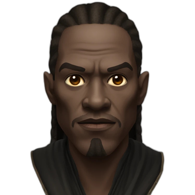 hyperrealist sith jedi in world of warcraft without facial hair emoji