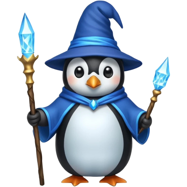 Penguin Wizard emoji