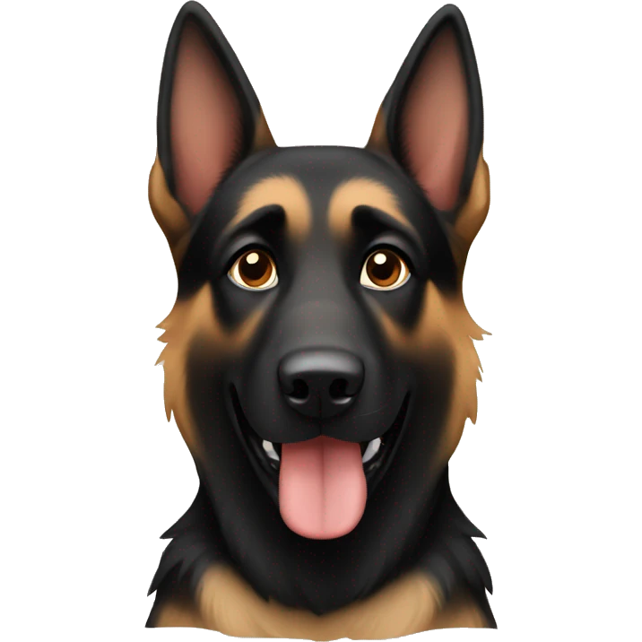 Black and tan German Shepard  emoji
