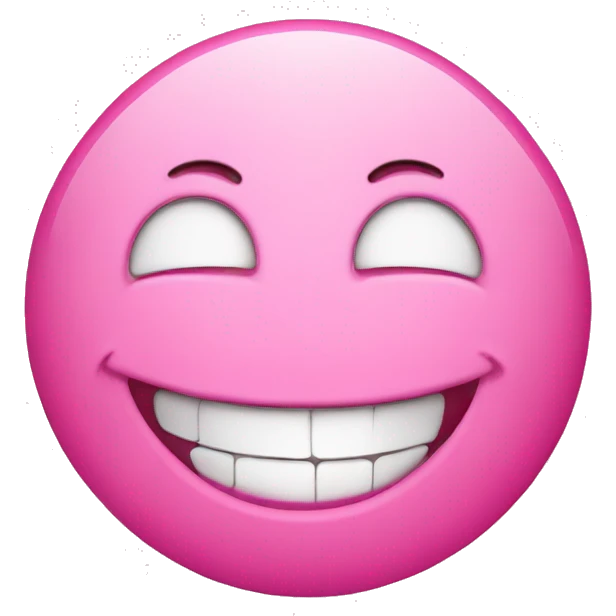 pink laughing emoji emoji