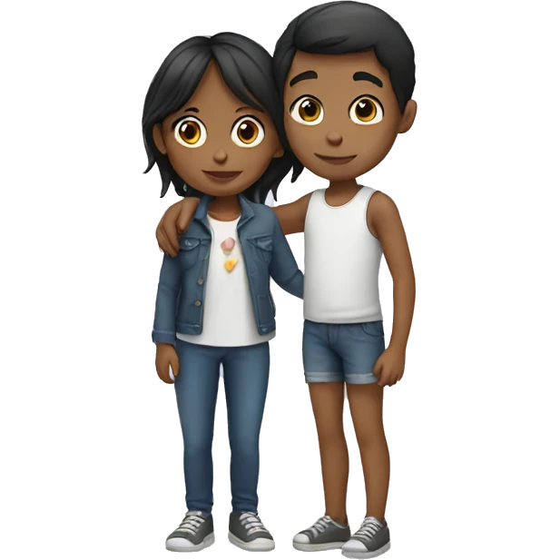 Girl with boy emoji