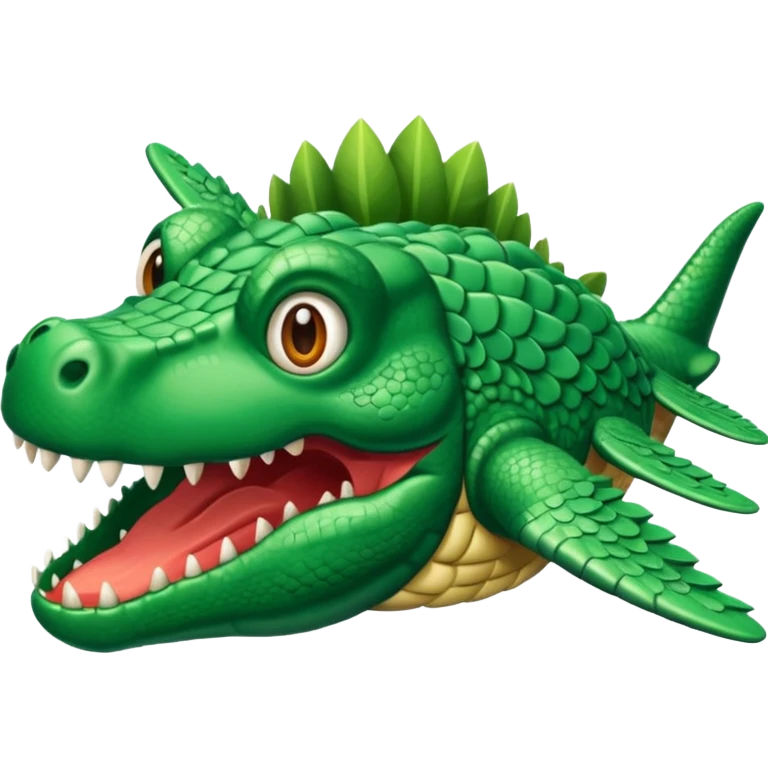 Hazme un avión con cabeza de cocodrilo emoji
