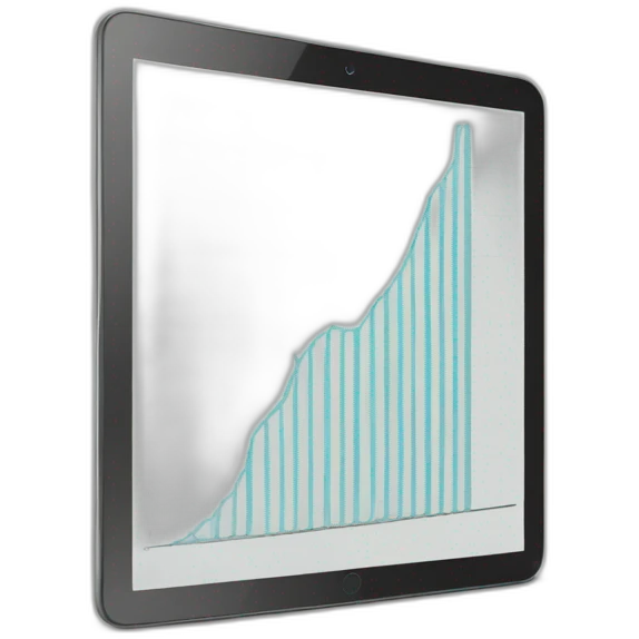 graph on tablet emoji