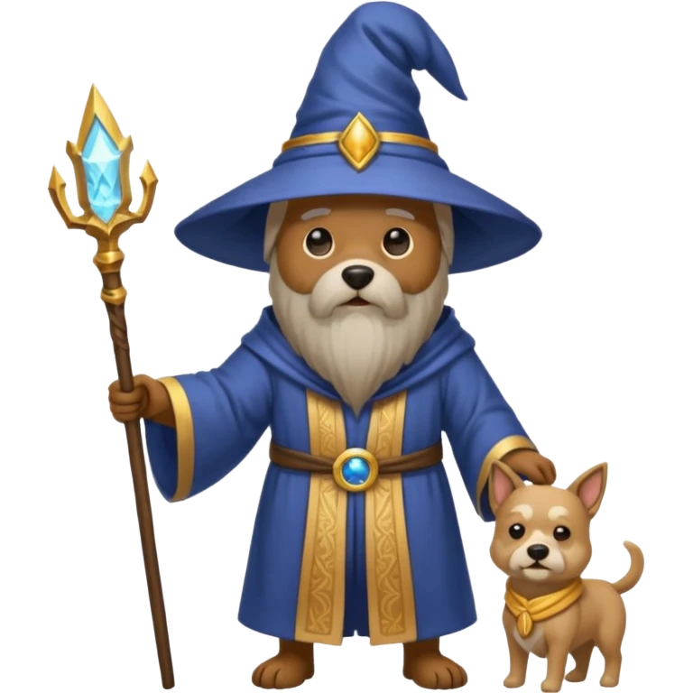 Dog wizard emoji