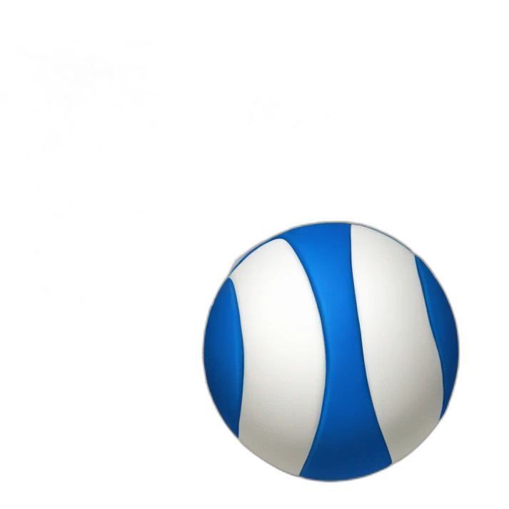white and blue baskteball emoji