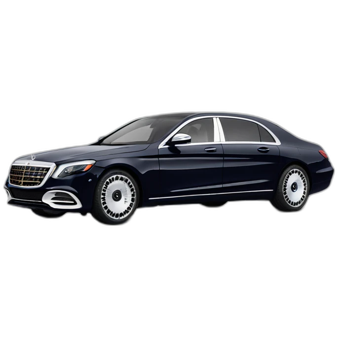 Mercedes maybach 2022 two color profile view emoji