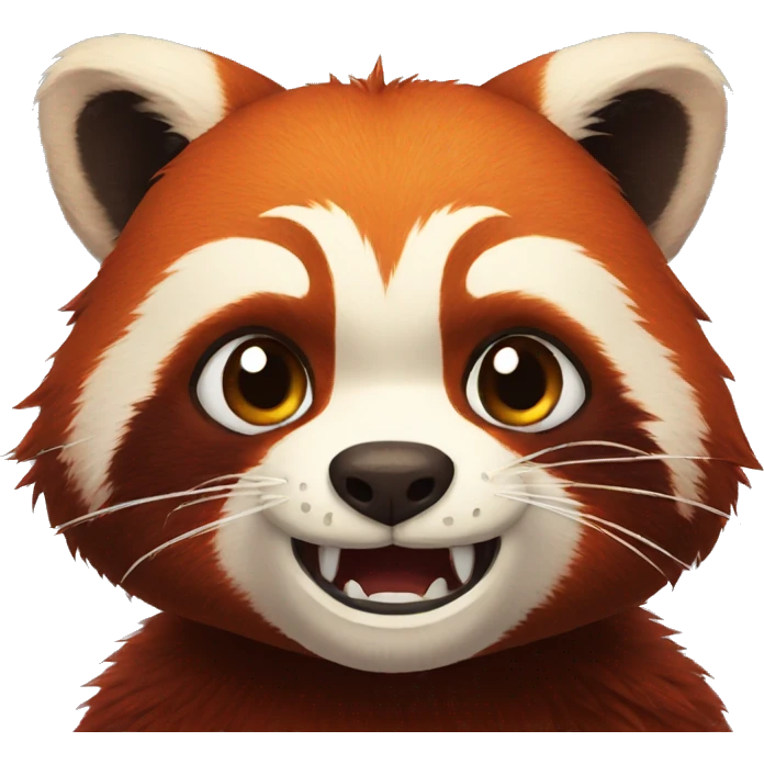 angry red panda emoji