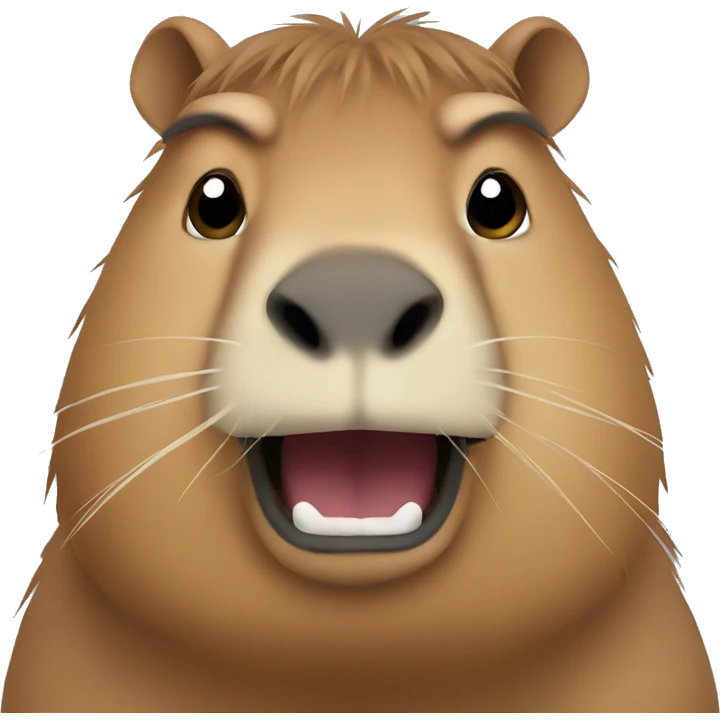 Angry capybara  emoji