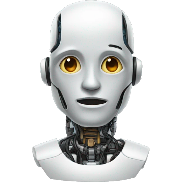 A robot mind emoji