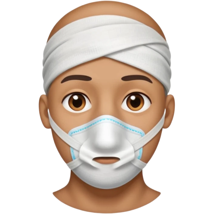 a big nose with a bandage on it (no face)
 emoji