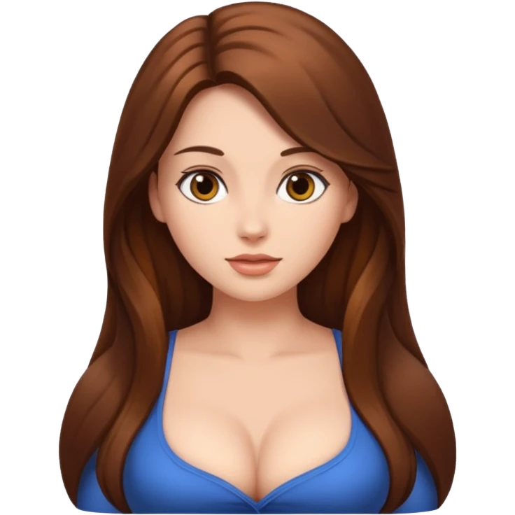 Naked woman big Breast  emoji