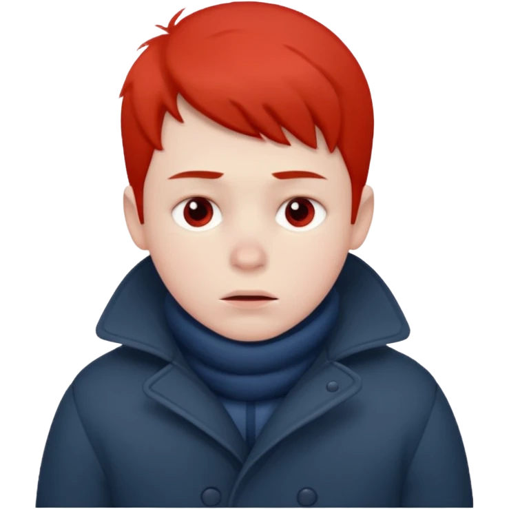 very cold boy emoji