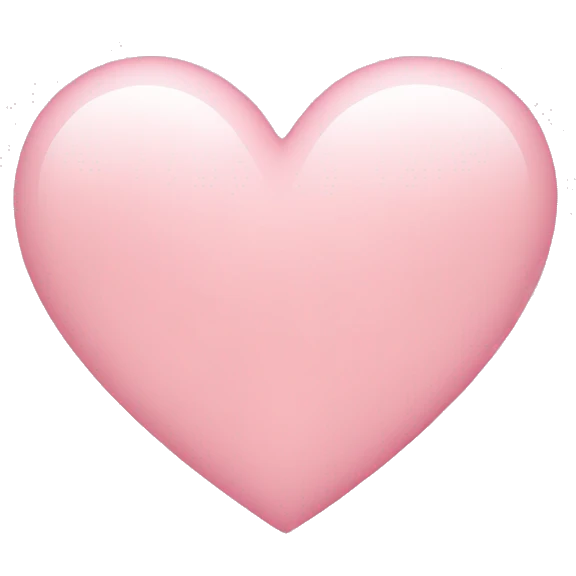 Light pink heart emoji