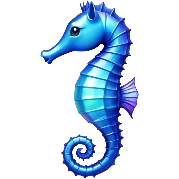 blue seahorse emoji