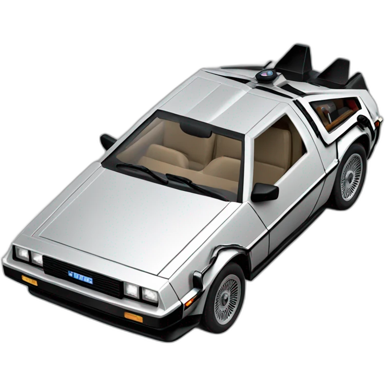 Delorean car emoji