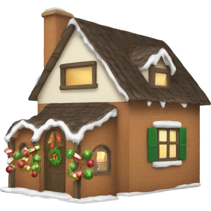 Christmas house cuisine emoji