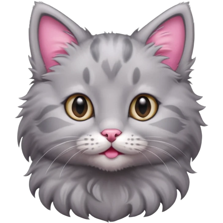 A grey kitten emoji