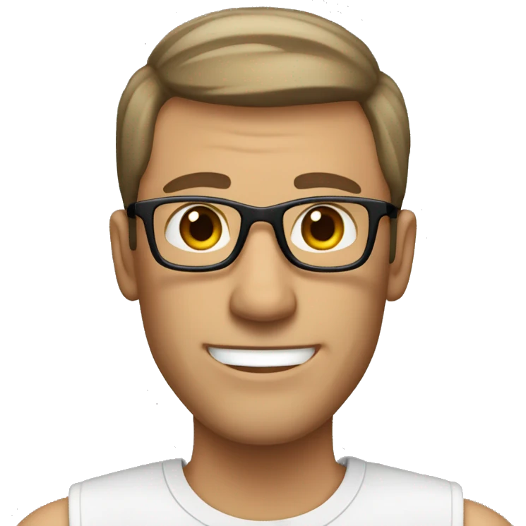 man in his 40s, with glasses, fair skin and short hair with brown eyes giving a thumbs up sign emoji