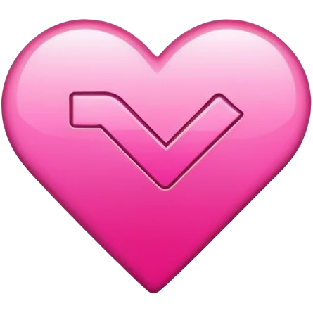 Pink desire check mark  emoji