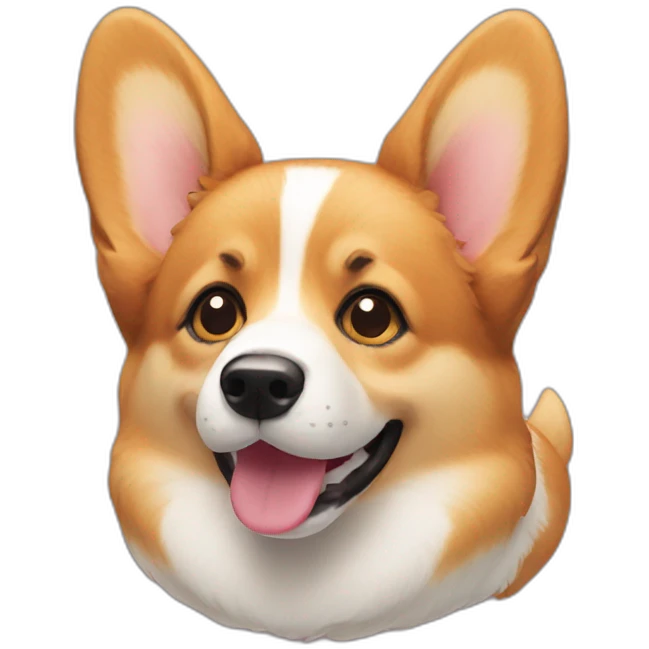 corgi dog cute face emoji