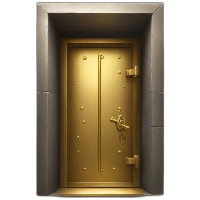 gold and iron vault door emoji