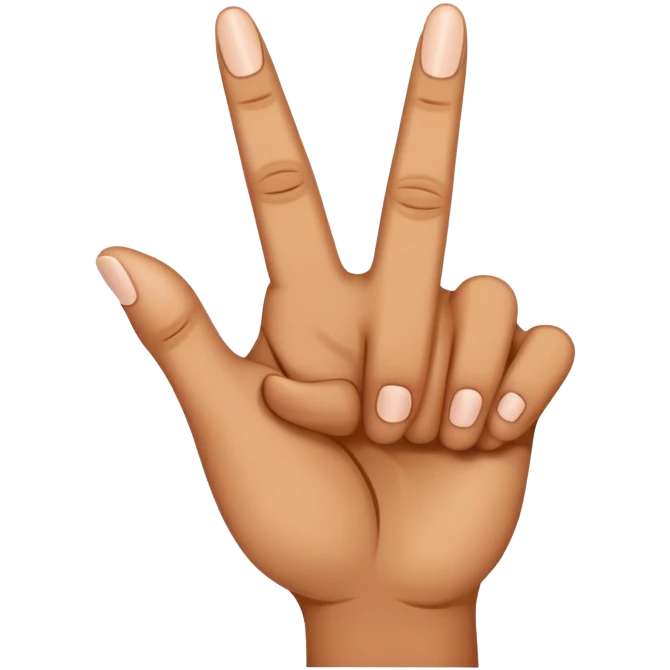 Middle finger emoji