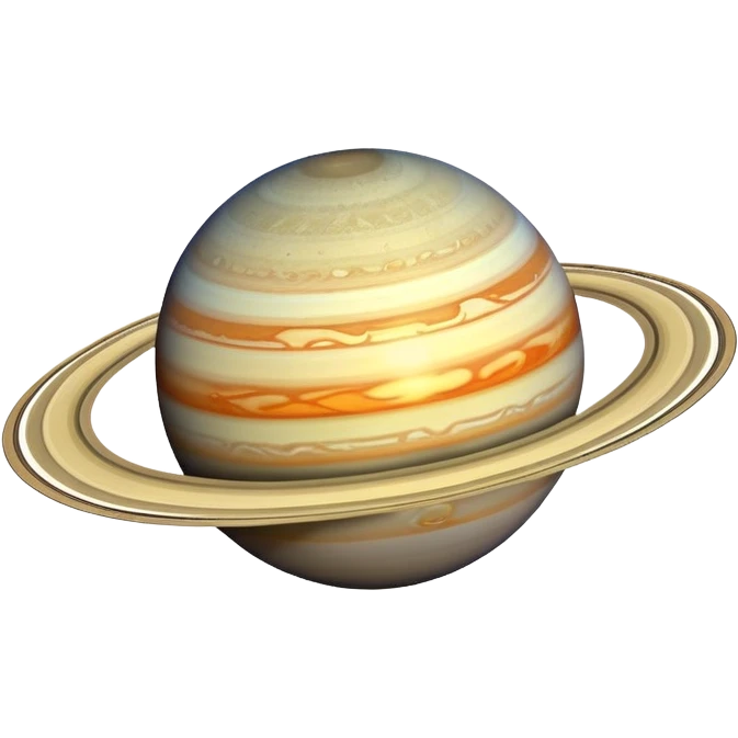 planet with rings like Saturn emoji